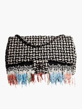 Chanel Paris-Dallas Fringe Tweed Flap Bag